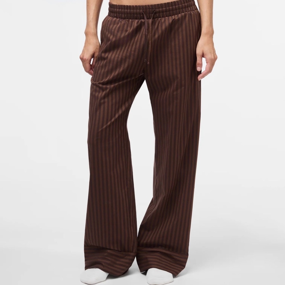 Striped Brown Women's Pants